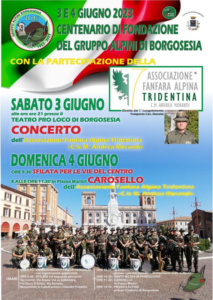 Borgosesia – 100° anniversario di fondazione del gruppo